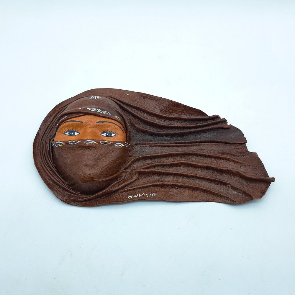 Leather Wall Mask From Tunisia